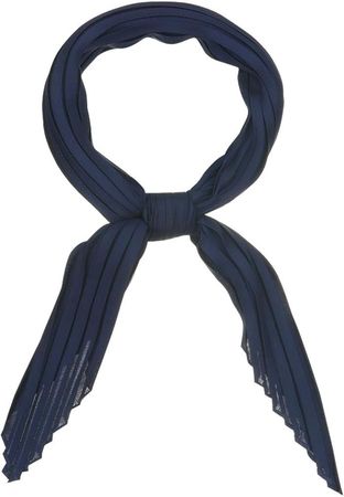 Allegra K Women Pleated Rhombus Head Scarf Wraps Scarves Neckerchief Bandana Solid Color Navy Blue at Amazon Women’s Clothing store