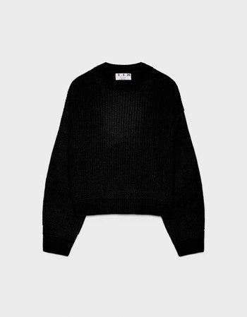 Round neck sweater - Knitwear - Bershka Russia