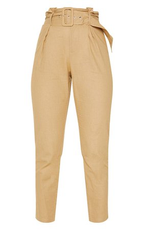 STONE BELTED PAPERBAG TAPERED PANTS.jpg (740×1180)