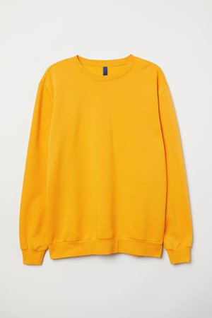 Oversized Sweatshirt - Yellow - Men | H&M US