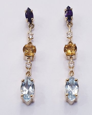 Gold Earrings in Gold Earrings - Aphrodite Jewellery
