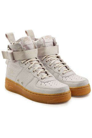 SF Air Force 1 High Top Sneakers with Leather Gr. US 8.5