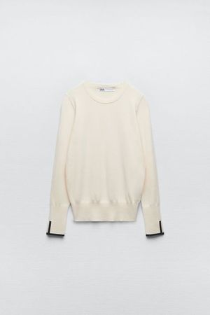 Zara cream jumper (99) Pinterest