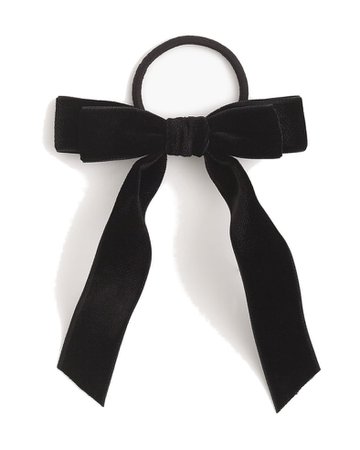Black Ribbon Hair Tie