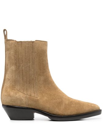Isabel Marant Delena Western Ankle Boots - Farfetch