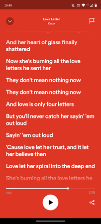 Love Letters Lyrics By Knox