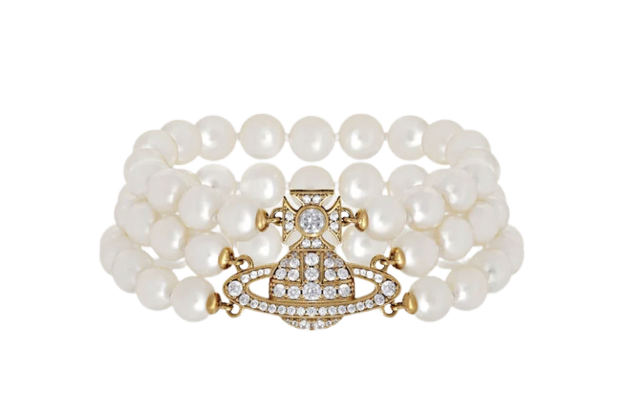 Vivienne Westwood Graziella pearl bracelet gold