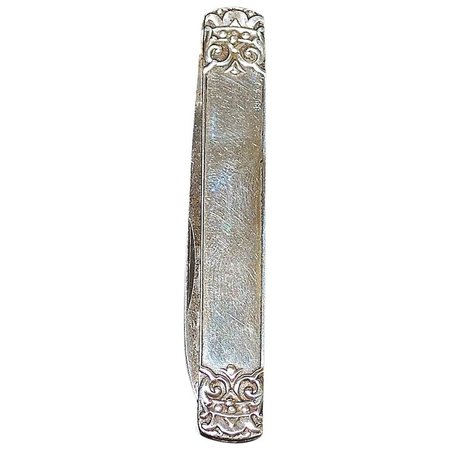 Norwegian 830 Silver Pocket Knife - 1910 : Antique World USA | Ruby Lane