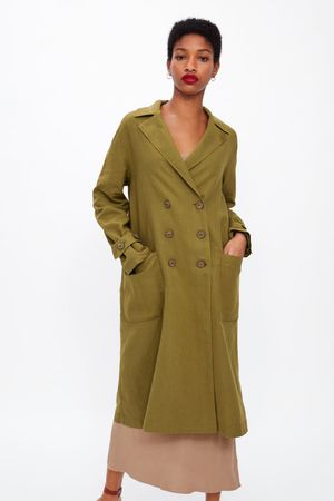 OVERSIZED BUTTONED TRENCH COAT - NEW IN-WOMAN | ZARA United States