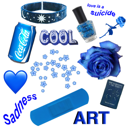 blue aesthetic stickers - Google Search