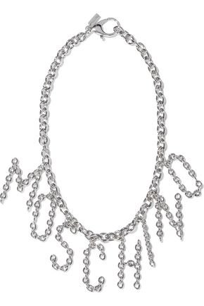 Silver-tone necklace | MOSCHINO | Sale up to 70% off | THE OUTNET