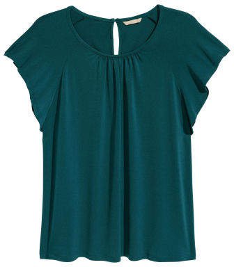 H&M+ Short-sleeved Top - Green