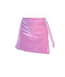 velvet pink skirt