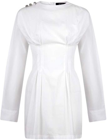 Musqet Hilaria White Pleated Dress