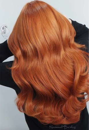 red hair waves