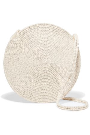 Catzorange | Circle woven cotton shoulder bag | NET-A-PORTER.COM
