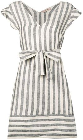 striped mini dress