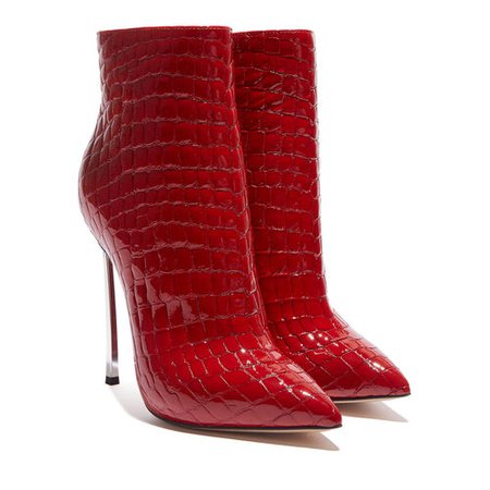 Women's Ankle Boots in Red Square | Blade Lacroc | Casadei