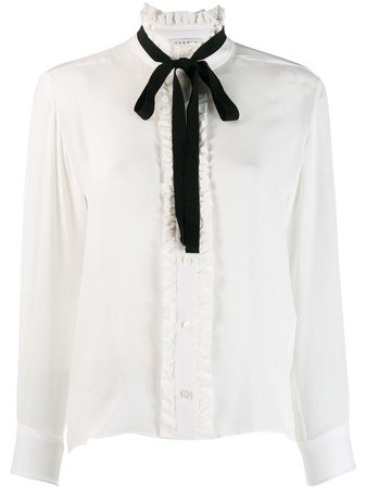 Sandro Paris long-sleeved bow blouse $340 - Buy Online - Mobile Friendly, Fast Delivery, Price