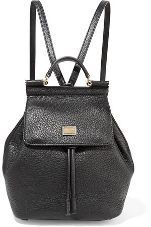 Dolce & Gabbana | Sicily small textured-leather backpack | NET-A-PORTER.COM