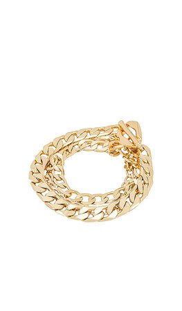 BaubleBar Aya Curb Chain Bracelet in Gold | REVOLVE