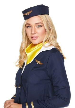 Women's Flight Crew Attendant Costume