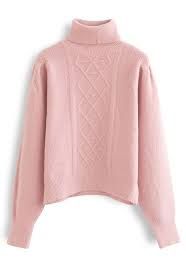 pink turtle neck sweater - Google Search