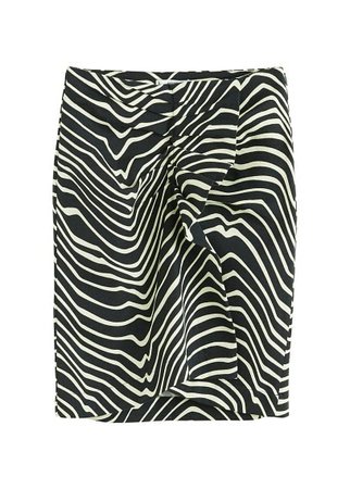 MANGO Zebra print skirt
