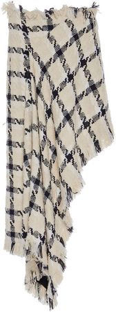 Asymmetrical Tweed Cotton-Blend Skirt