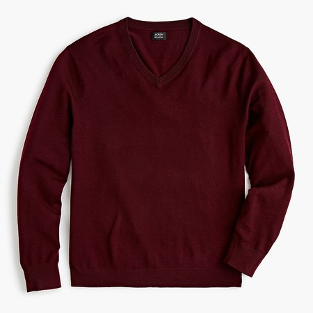 J.Crew: Slim Washable Merino Wool V-neck Sweater For Men