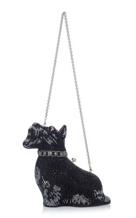 Poppy Scottie Dog Crystal-Embellished Clutch by Judith Leiber Couture | Moda Operandi