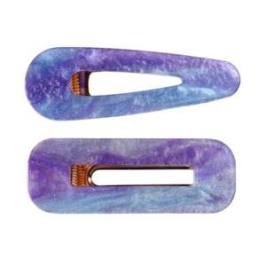 Purple Galaxy Hair Clips - 2 Piece Set – shineglowbeauty