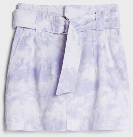 tie-dye print skirt