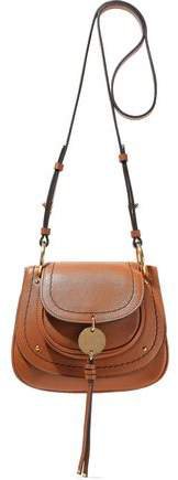 Susie Small Tasseled Pebbled-leather Shoulder Bag