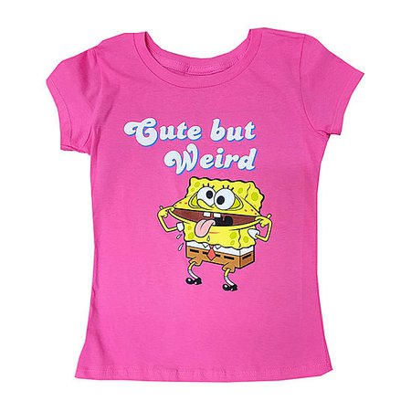 Little & Big Girls Crew Neck Spongebob Short Sleeve Graphic T-Shirt, Color: Hot Pink - JCPenney