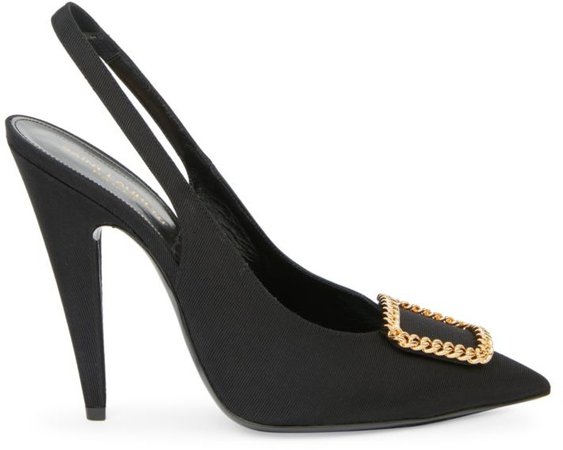 St. Sulpice Ribbed Slingback Pumps