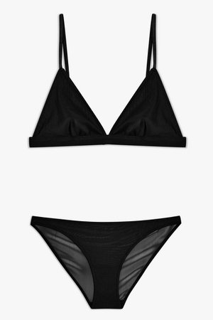 Black Mesh Underwear Set | Topshop