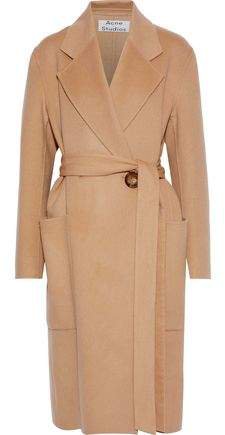 Carice Belted Wool And Cashmere-blend Coat