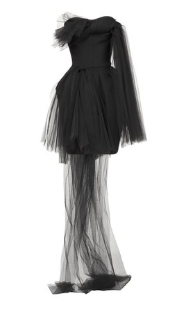 Evermore Asymmetric Tulle Mini Dress By Maticevski | Moda Operandi