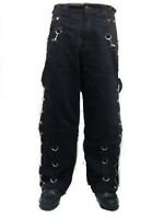 Black Gothic Men Steampunk Vintage Emo Jeans Trousers Pant 30 to 46 | eBay