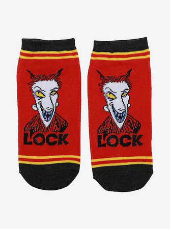 The Nightmare Before Christmas Lock No-Show Socks