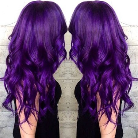 purple hairstyles for long hair - Ecosia