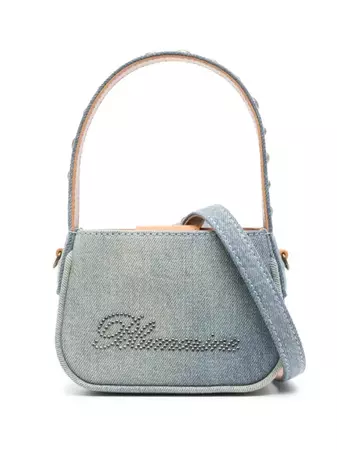 Blumarine Mini Denim Top Handle Bag - Farfetch