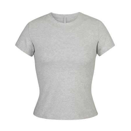 Cotton Jersey T-Shirt - Light Heather Grey | SKIMS