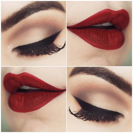 red and black makeup looks - Google Search
