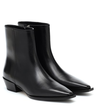 Ruby Leather Ankle Boots | Aeydē - Mytheresa