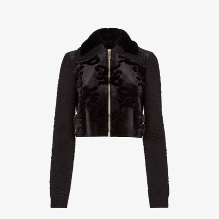 Jacket - Black mink jacket | Fendi