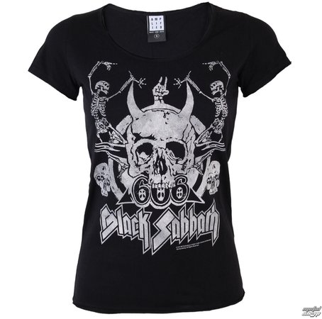 t-shirt metal women's Black Sabbath - Dancing Skulls - AMPLIFIED - AV601SBD - Metal-shop.eu