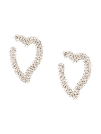 Sachin & Babi beaded heart earrings $333 - Buy Online SS19 - Quick Shipping, Price
