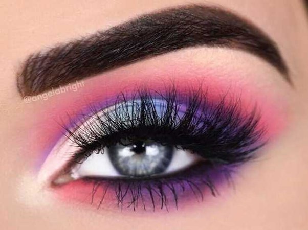 pink purple eye makeup